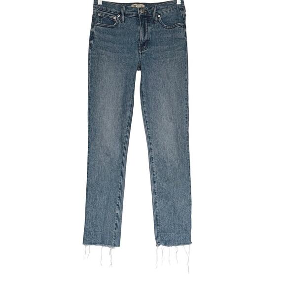 Madewell The Mid-Rise Perfect Vintage Jean Women’s Size 25T Raw Hem Edition - Picture 2 of 11